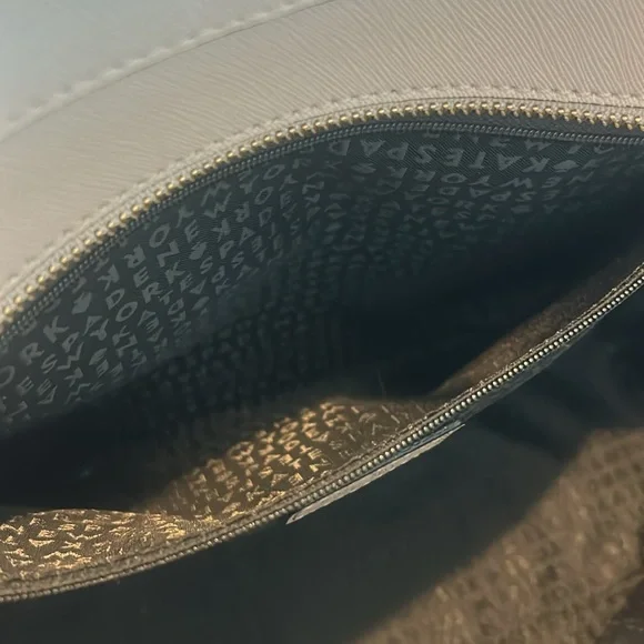 KATE SPADE Laurel Way Med Dally Tote Bag Warm Beige/Black purse Saffiano Leather - Picture 6 of 8